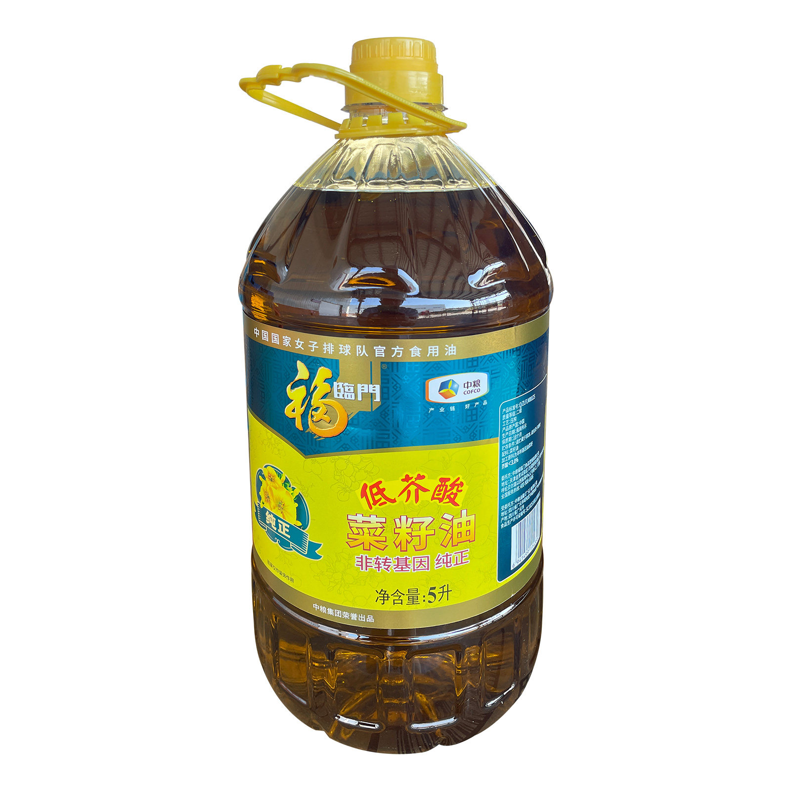 福临门纯正菜籽油5L四川食用油菜油