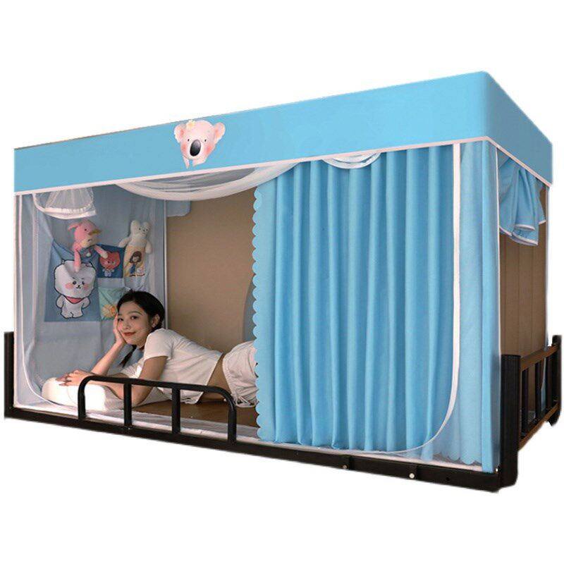 遮光床帘蚊帐一体式学生宿舍专用上铺布寝室上下铺单人大学全新款