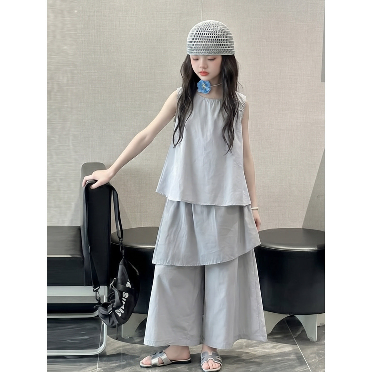 女童套装夏季薄款2026新款韩系