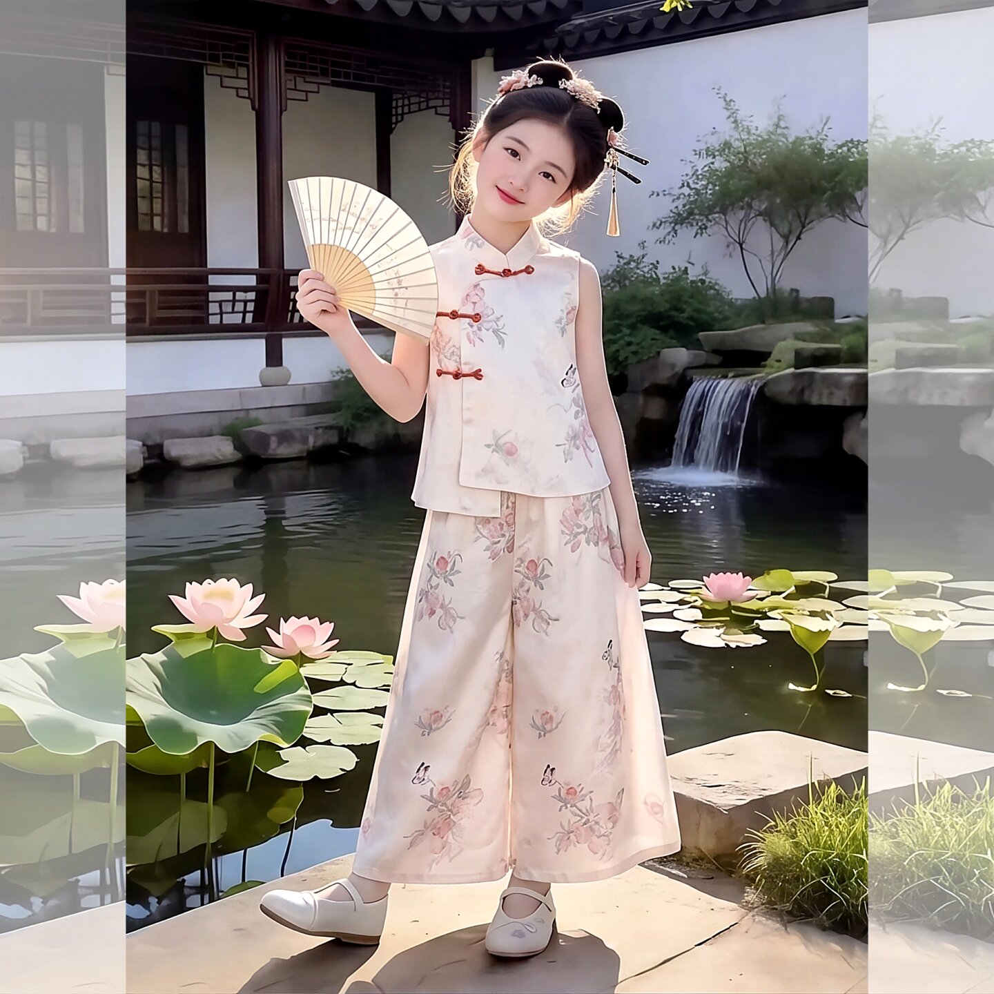 女童新中式国风汉服套装夏季2026