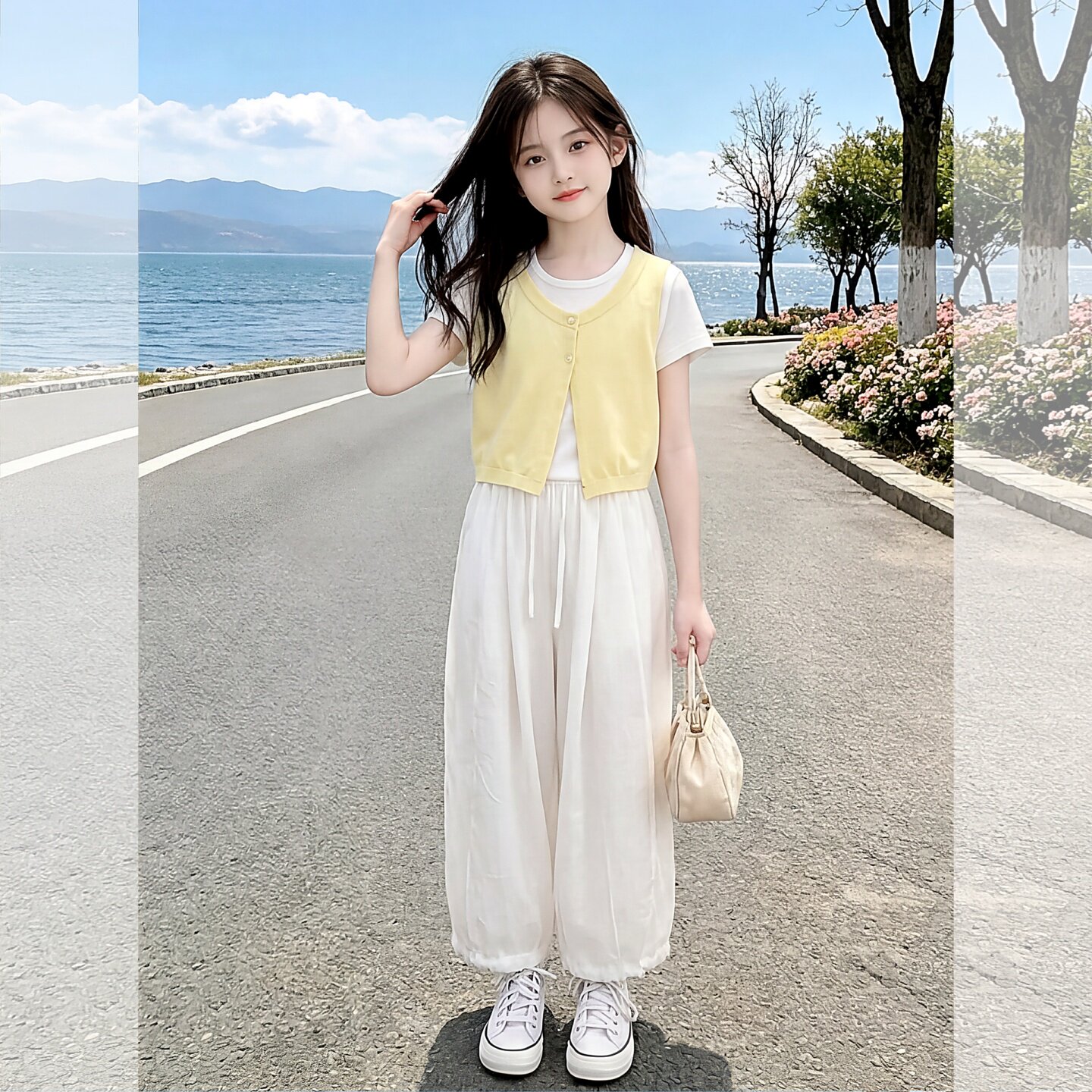 女童夏季短袖套装2026新款