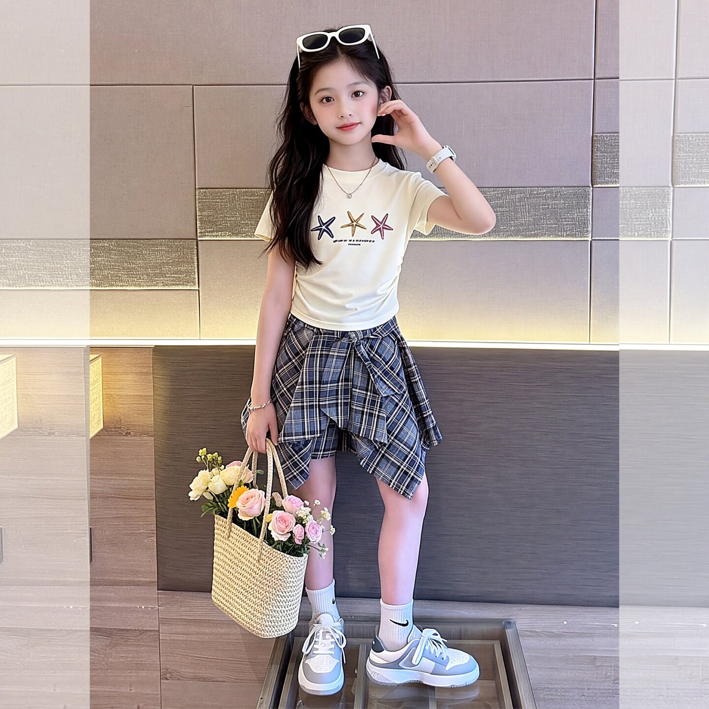 女童夏季套装2026新款洋气
