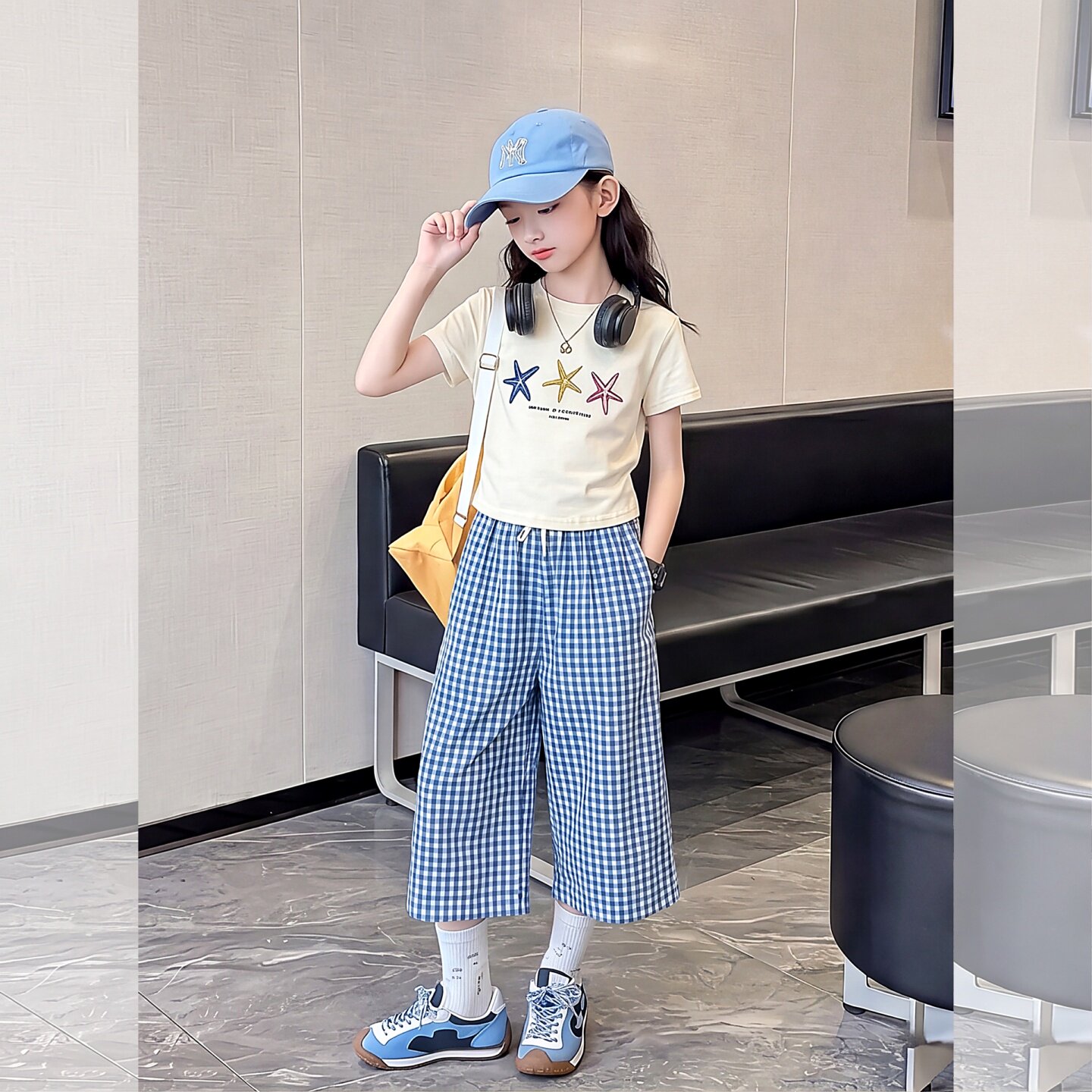 女童夏季短袖休闲裤套装2026新款