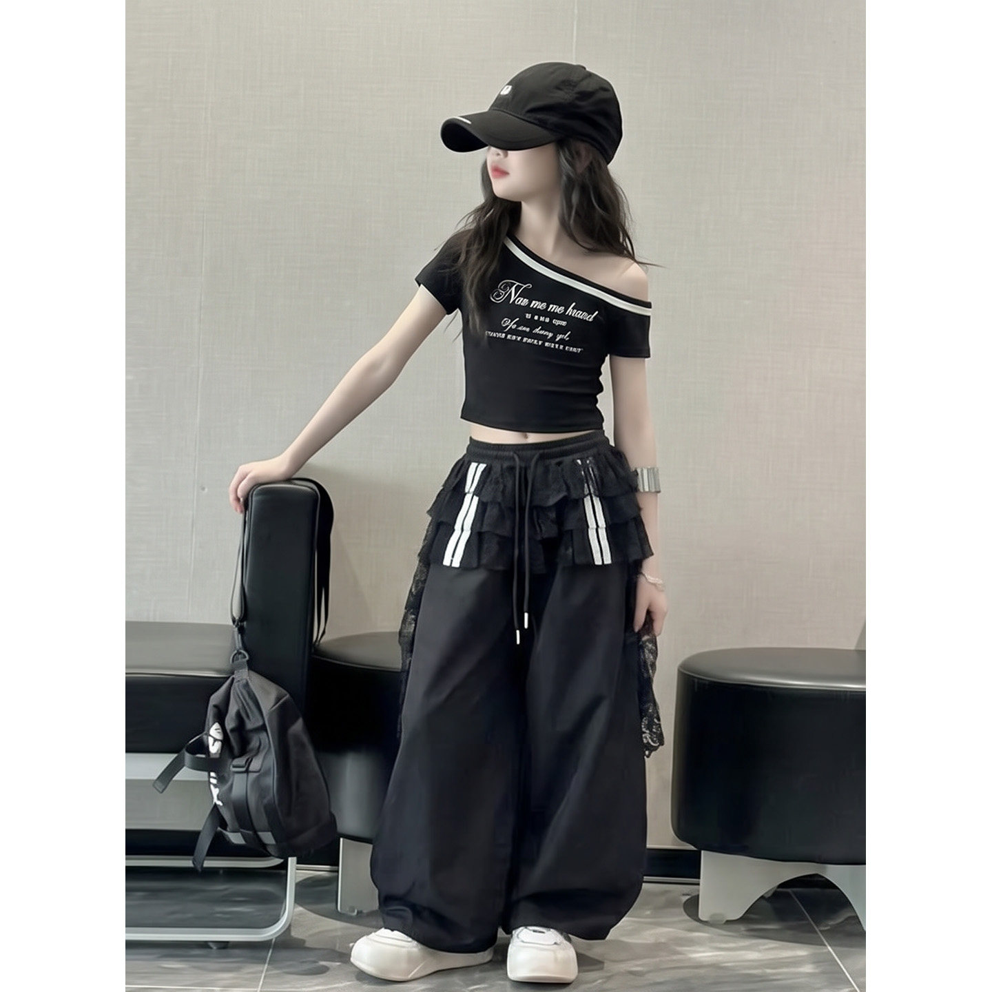 女童爵士舞表演套装2026新款夏季