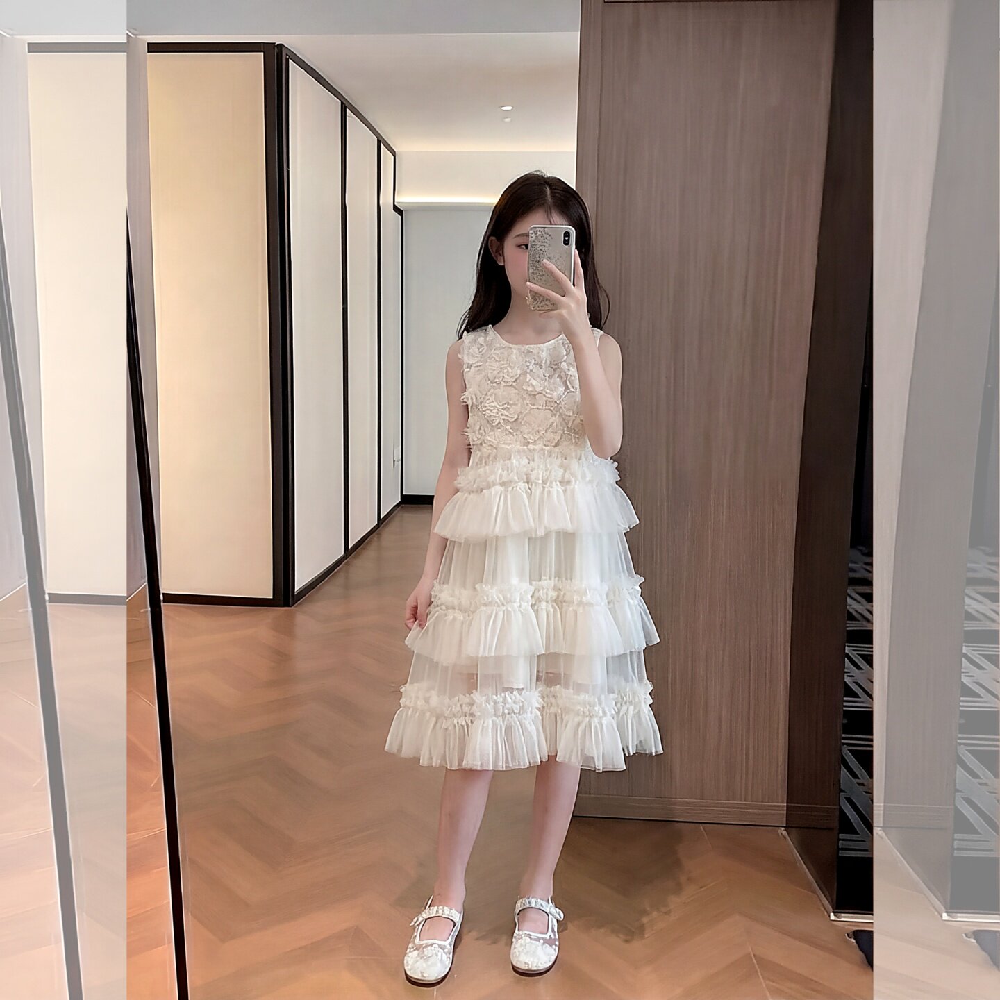 女童网纱连衣裙2026洋气新款女童