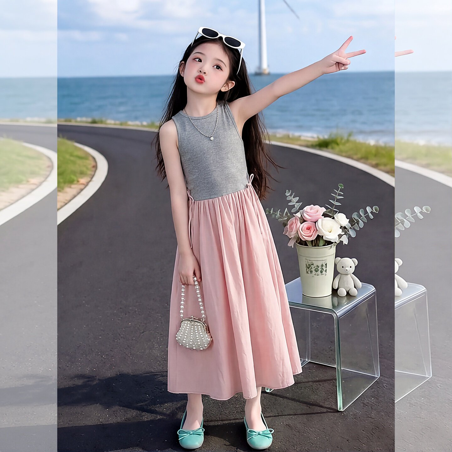 女童连衣裙夏季2026新款洋气儿童