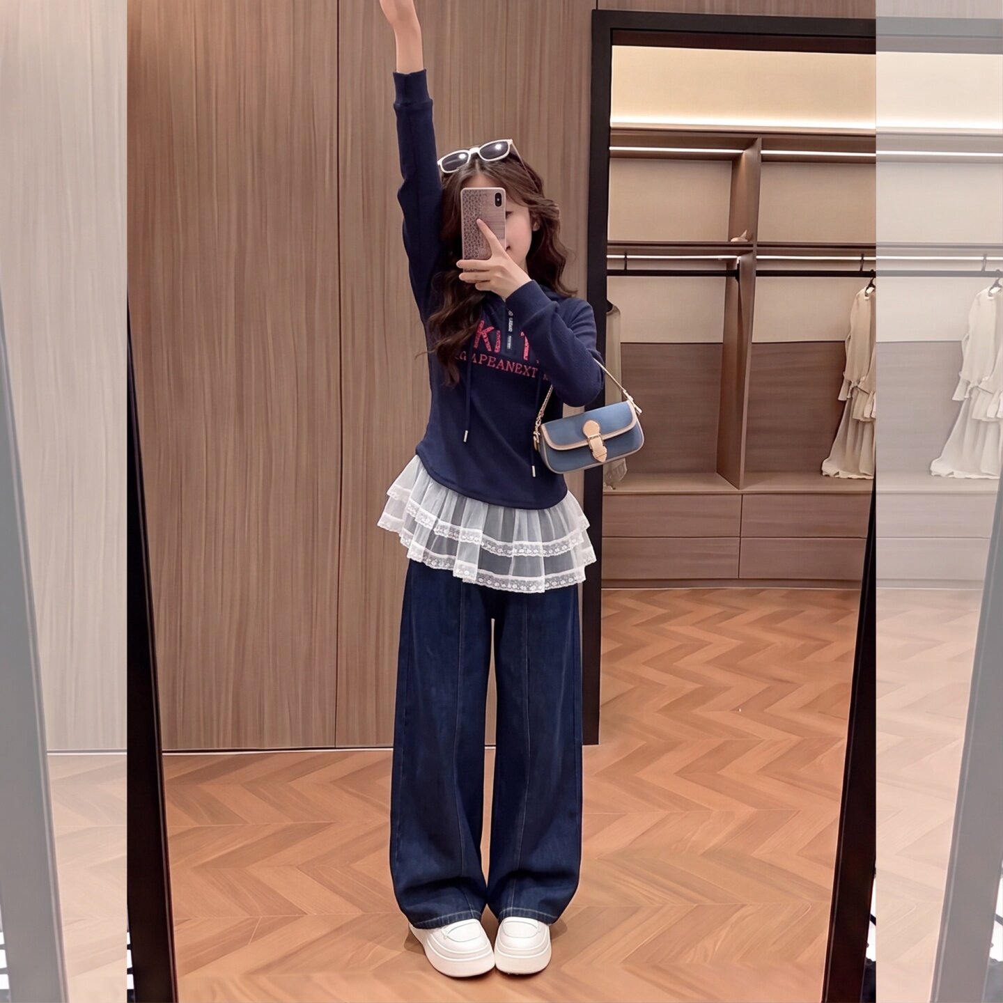 女童秋季新款修身显瘦帽衫2026新