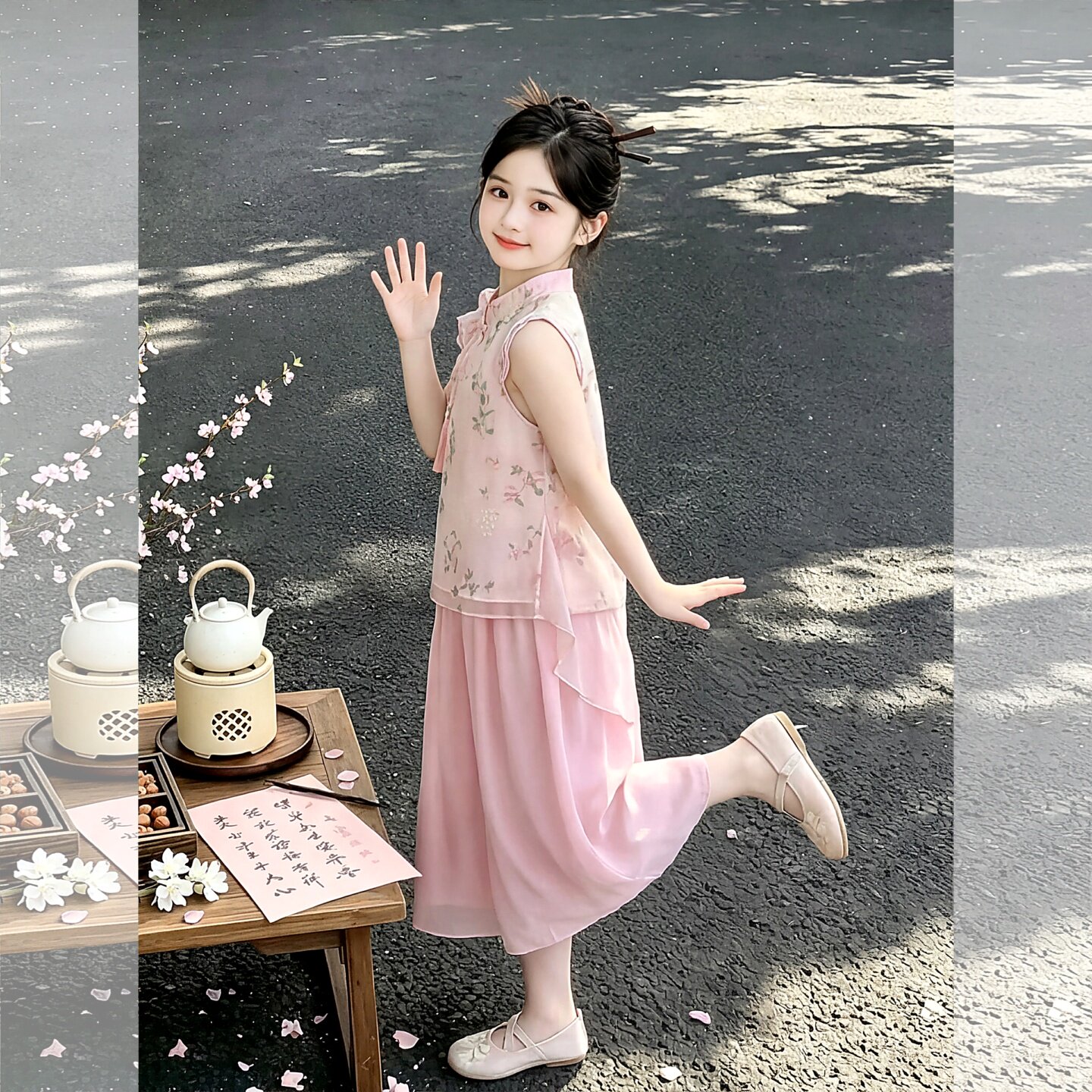 女童国风套装夏季2026新款儿童女