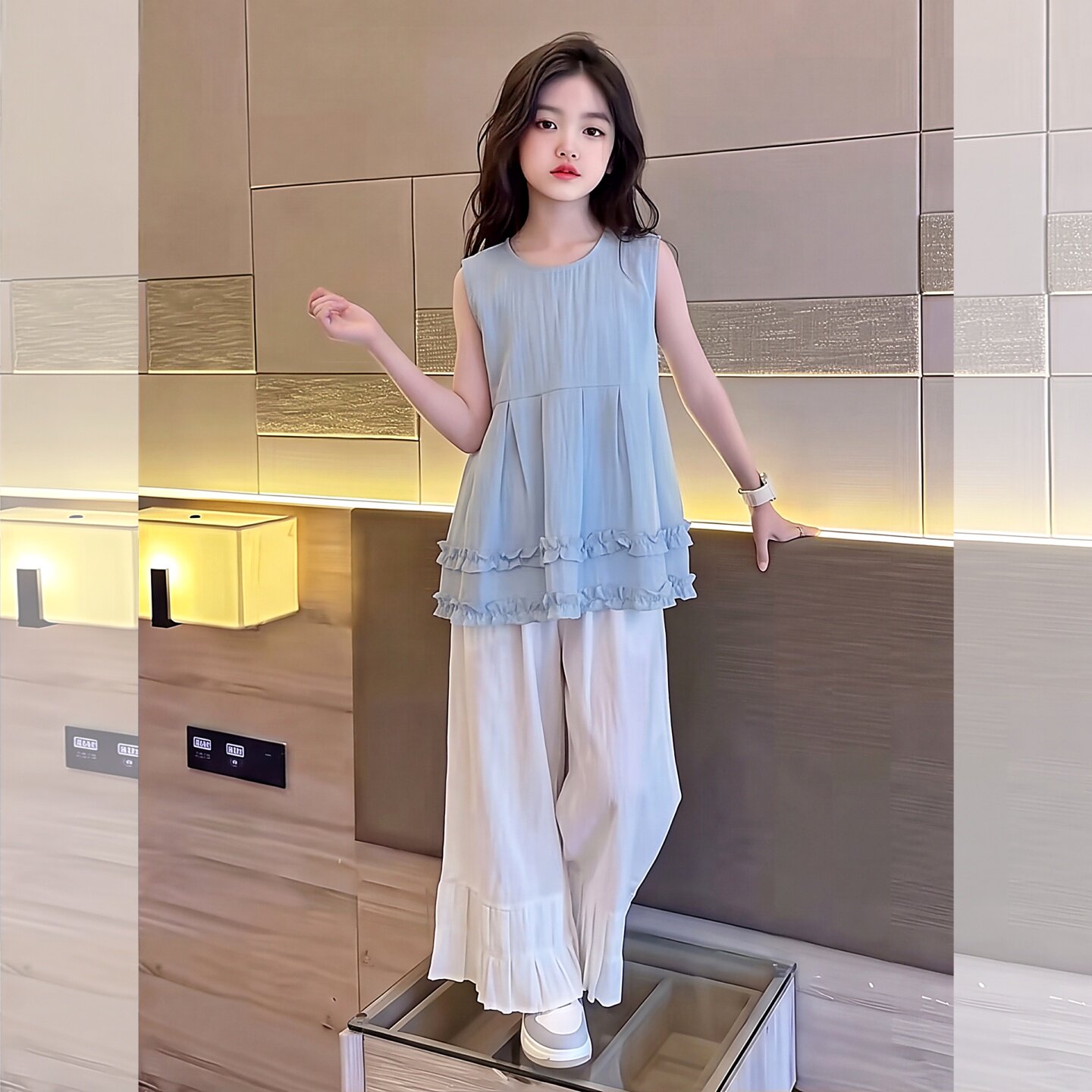 女童夏装套装2026新款洋气儿童夏