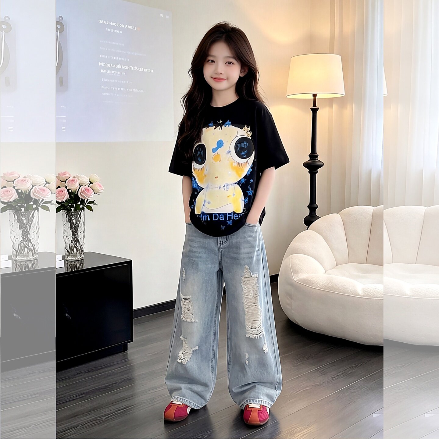 女童夏季套装2026新款儿童韩版女