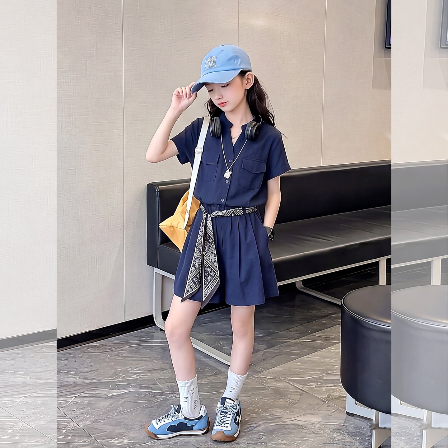 女童夏装韩系套装2026新款高级感