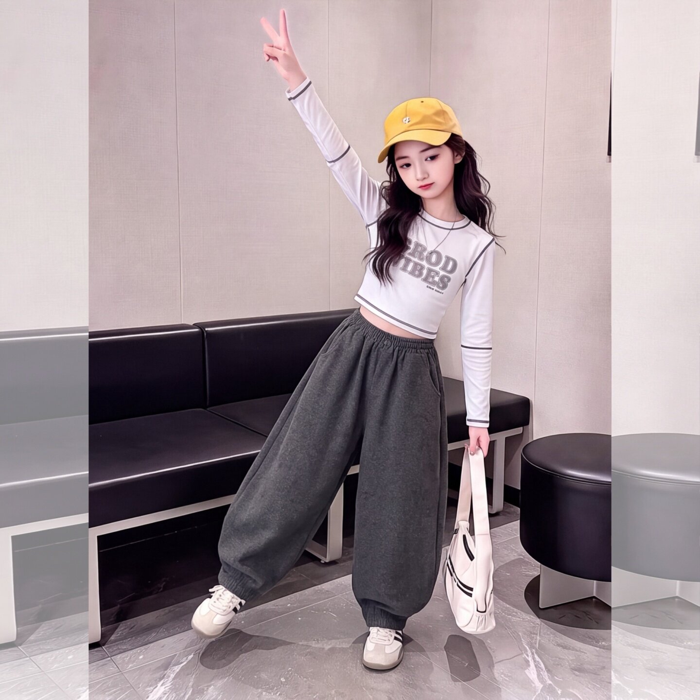女童裤子秋季2026新款大童韩版巨