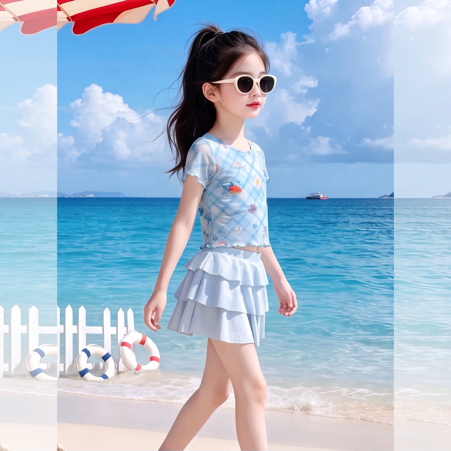 儿童泳衣套装女童防晒泳装2026新
