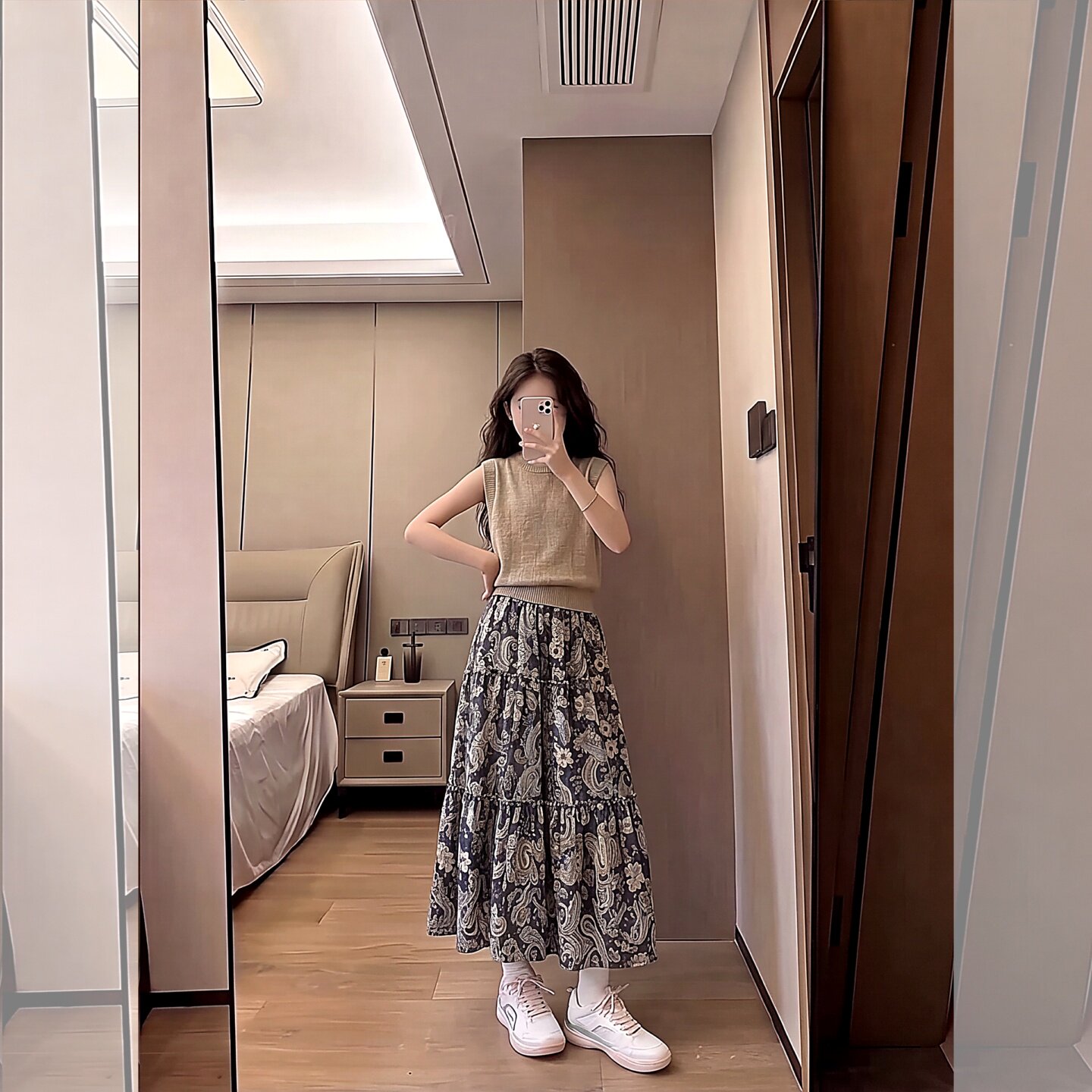 女童韩版夏季2026新款森系复古针