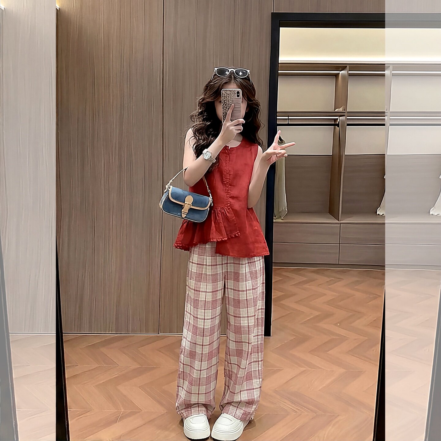 女童夏装洋气无袖背心2026新款女