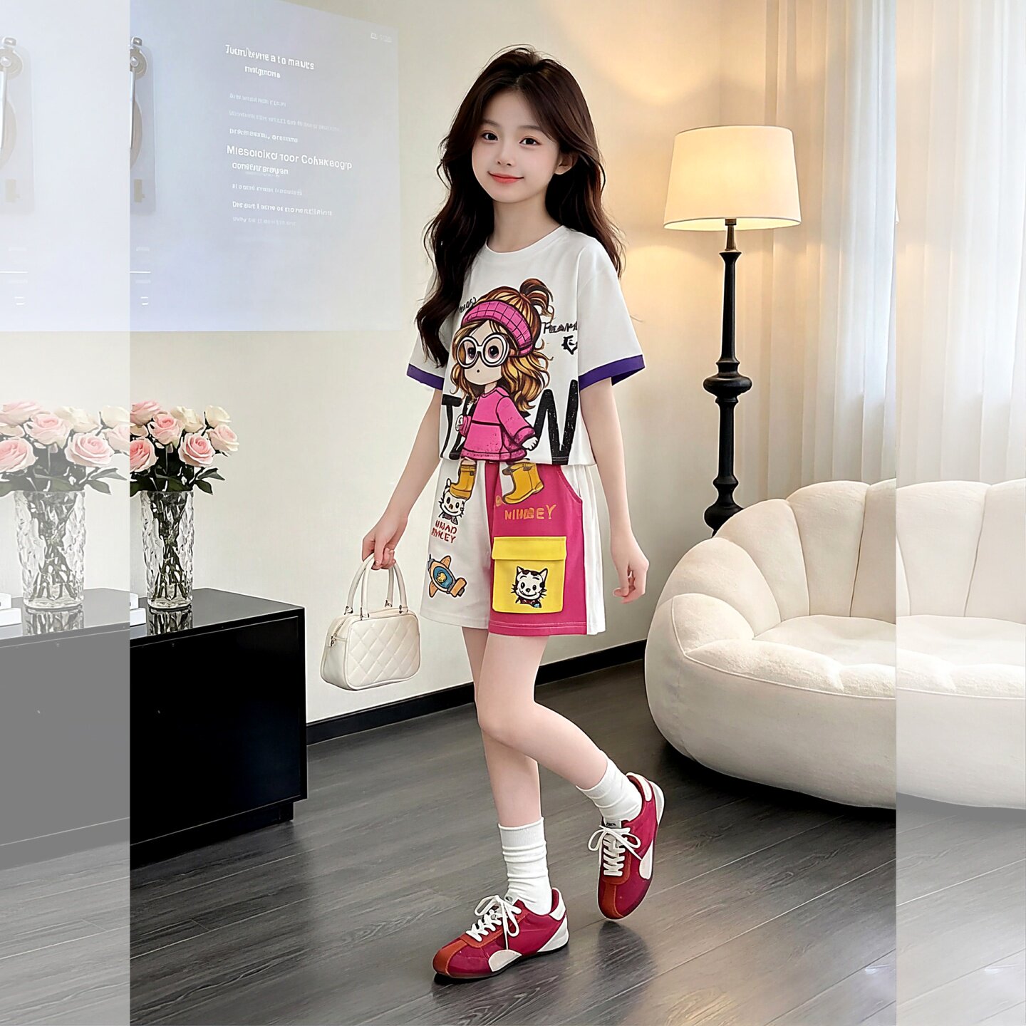 女童夏季套装潮童装新款儿童炸街