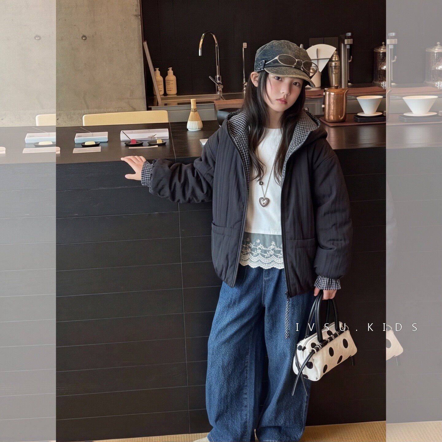 女童冬季新款洋气加棉外套2026女