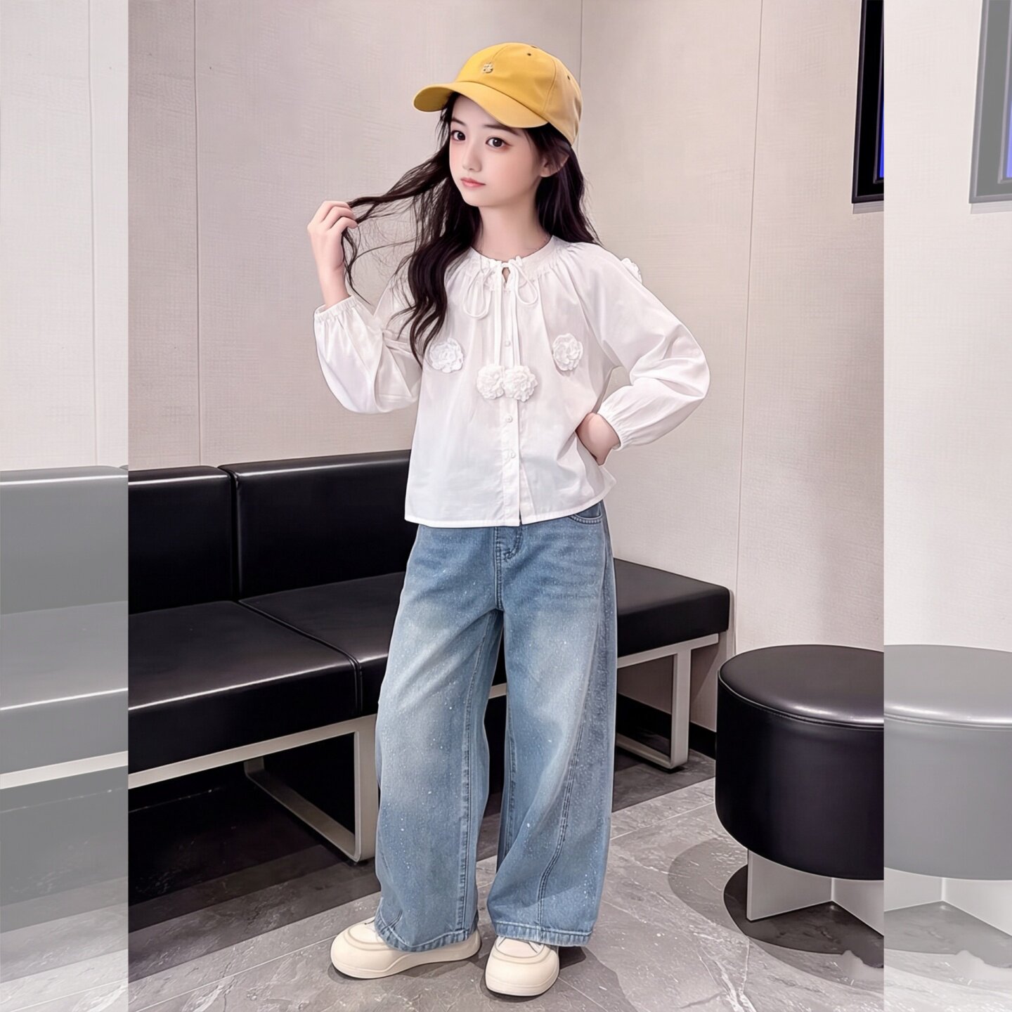 女童秋季款上衣2026新款中大童女