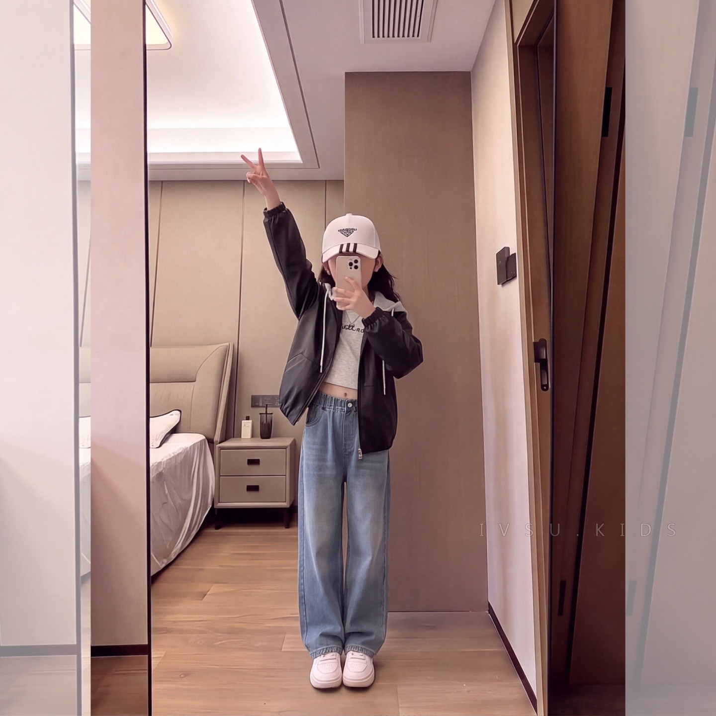 女童皮衣外套秋季款2026新款秋潮