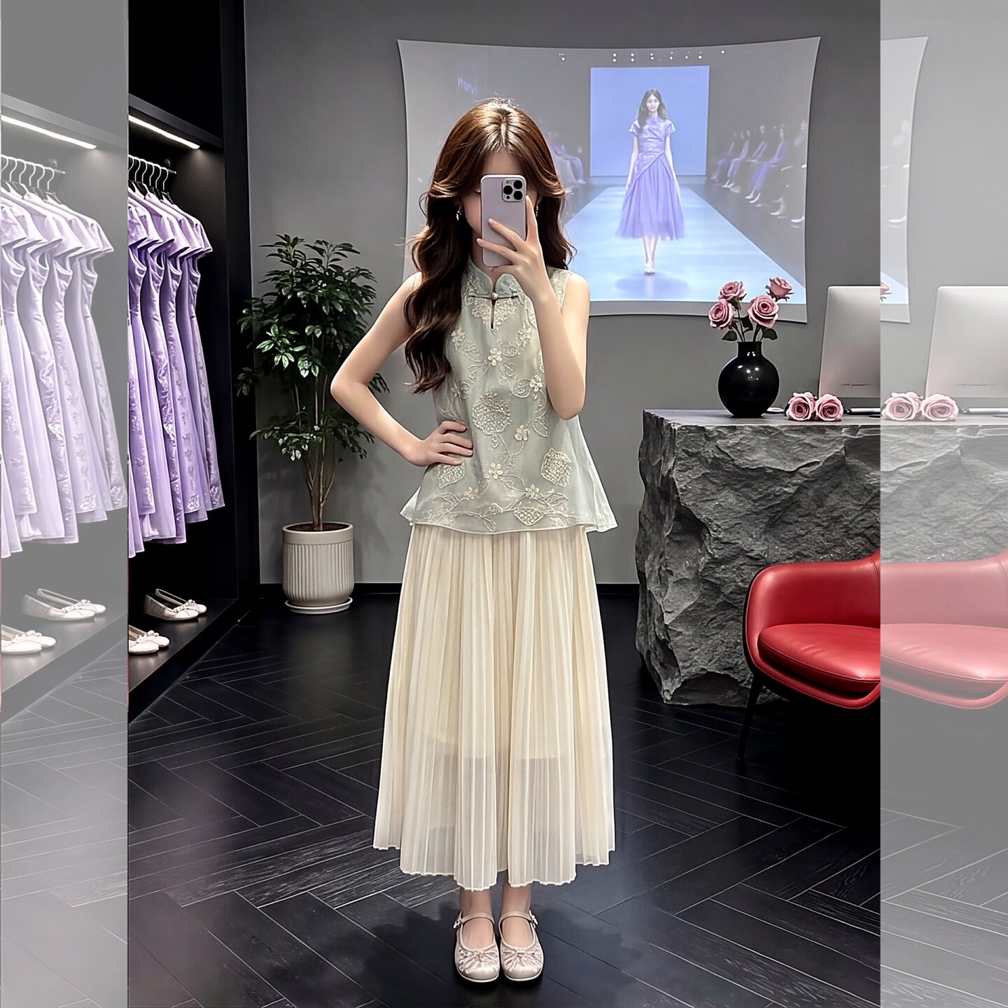 女童轻奢小众高端套装国风女初中