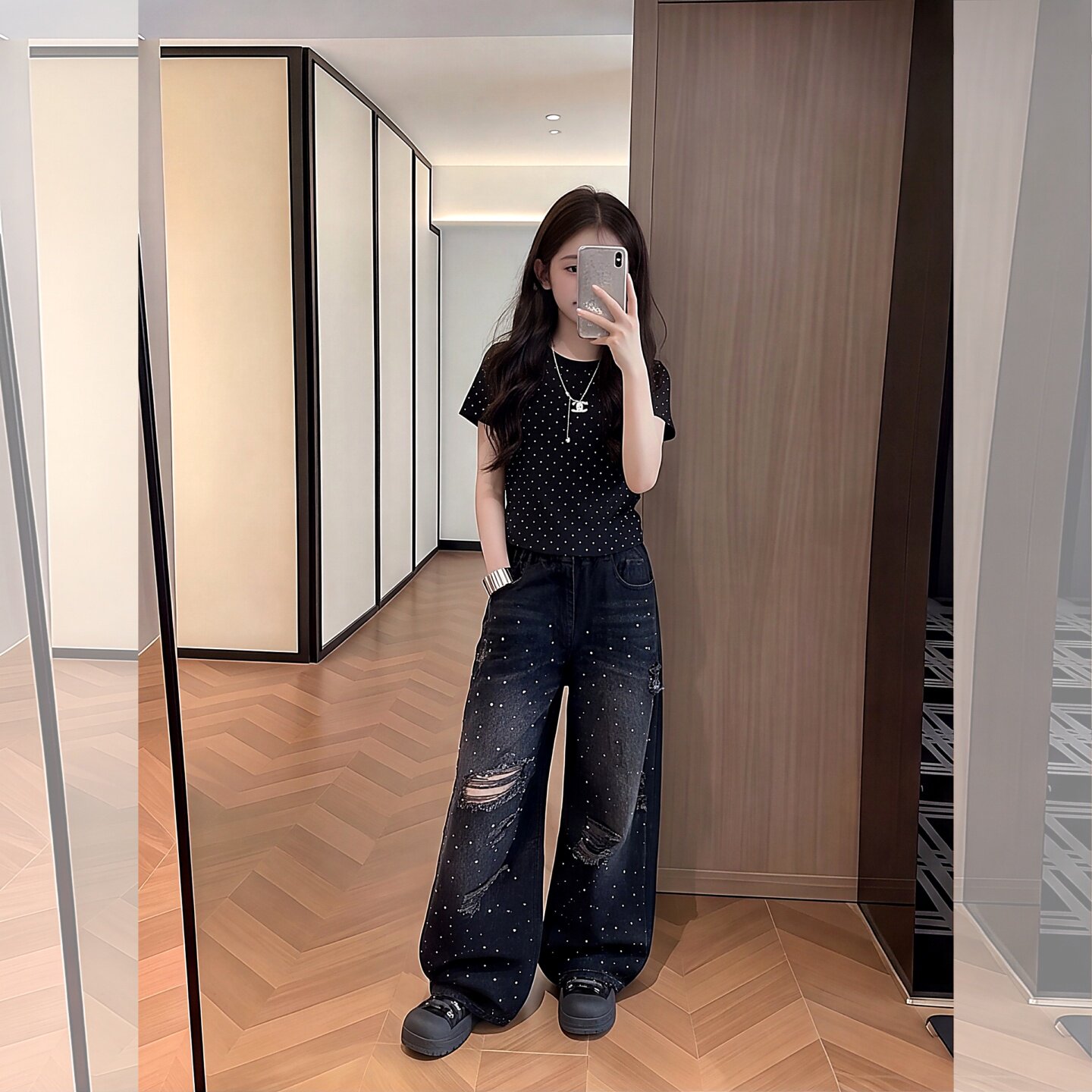 女童夏季套装2026新款洋气中大童