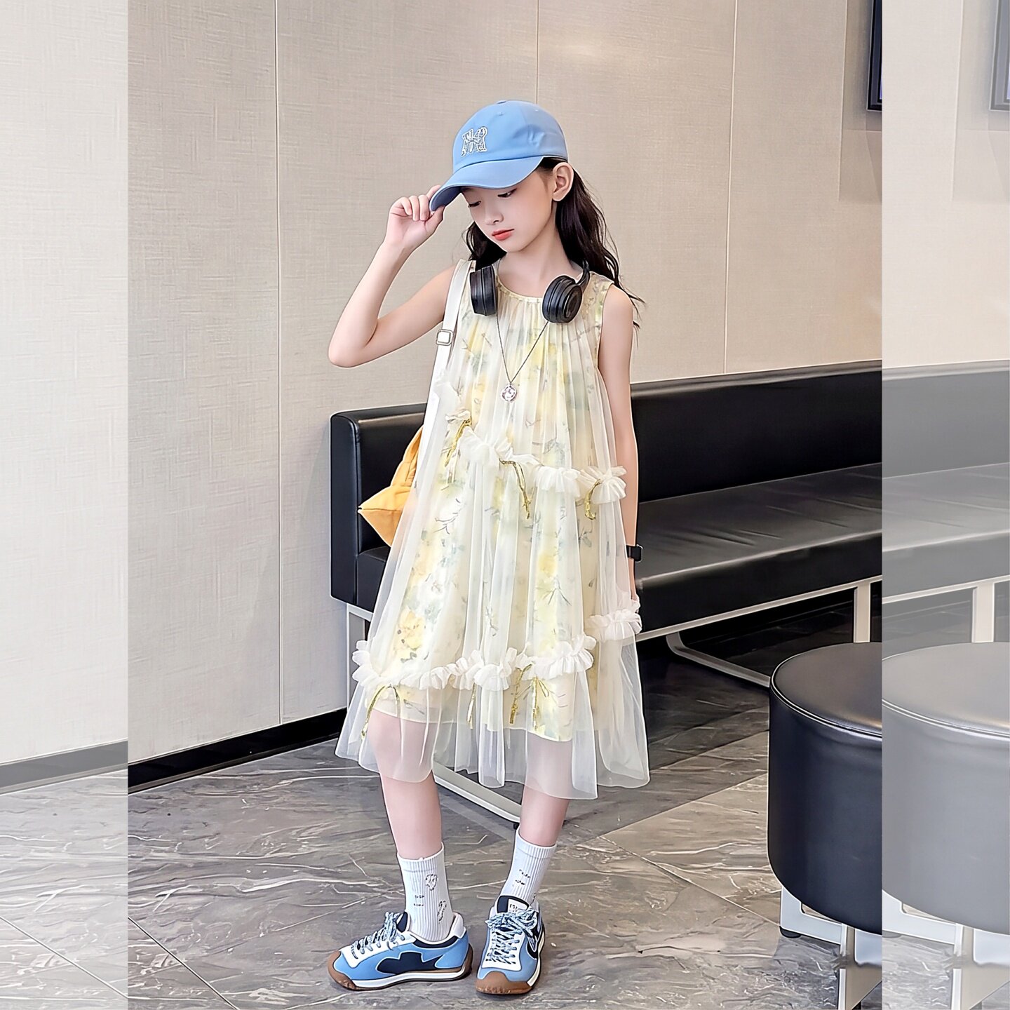 女童碎花连衣裙夏装2026新款儿童