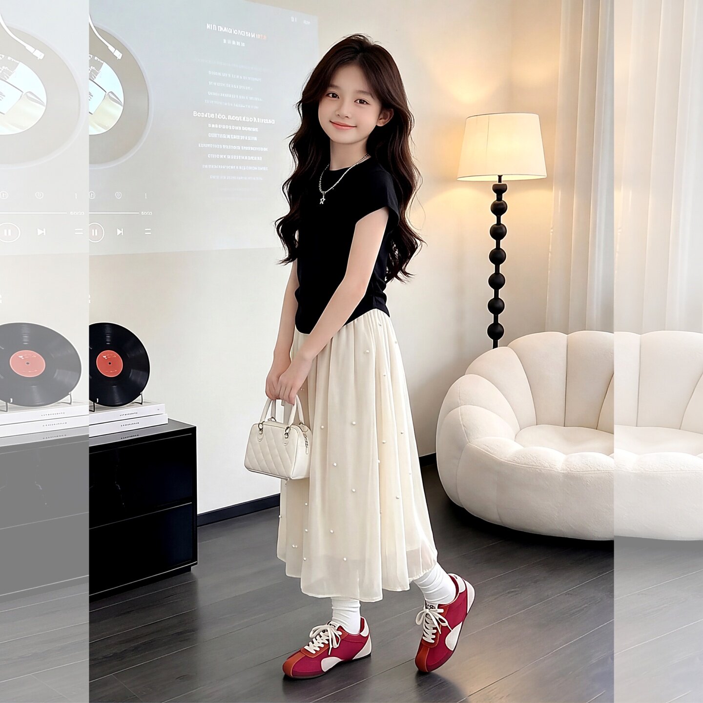 女童夏套装2026新款小女孩独特女