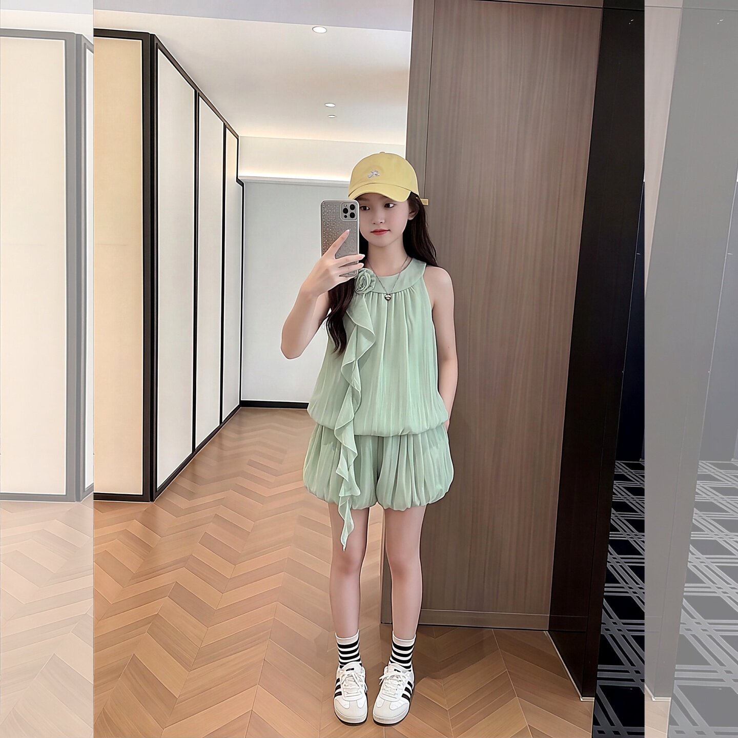 女童套装2026夏季新款时尚甜美风