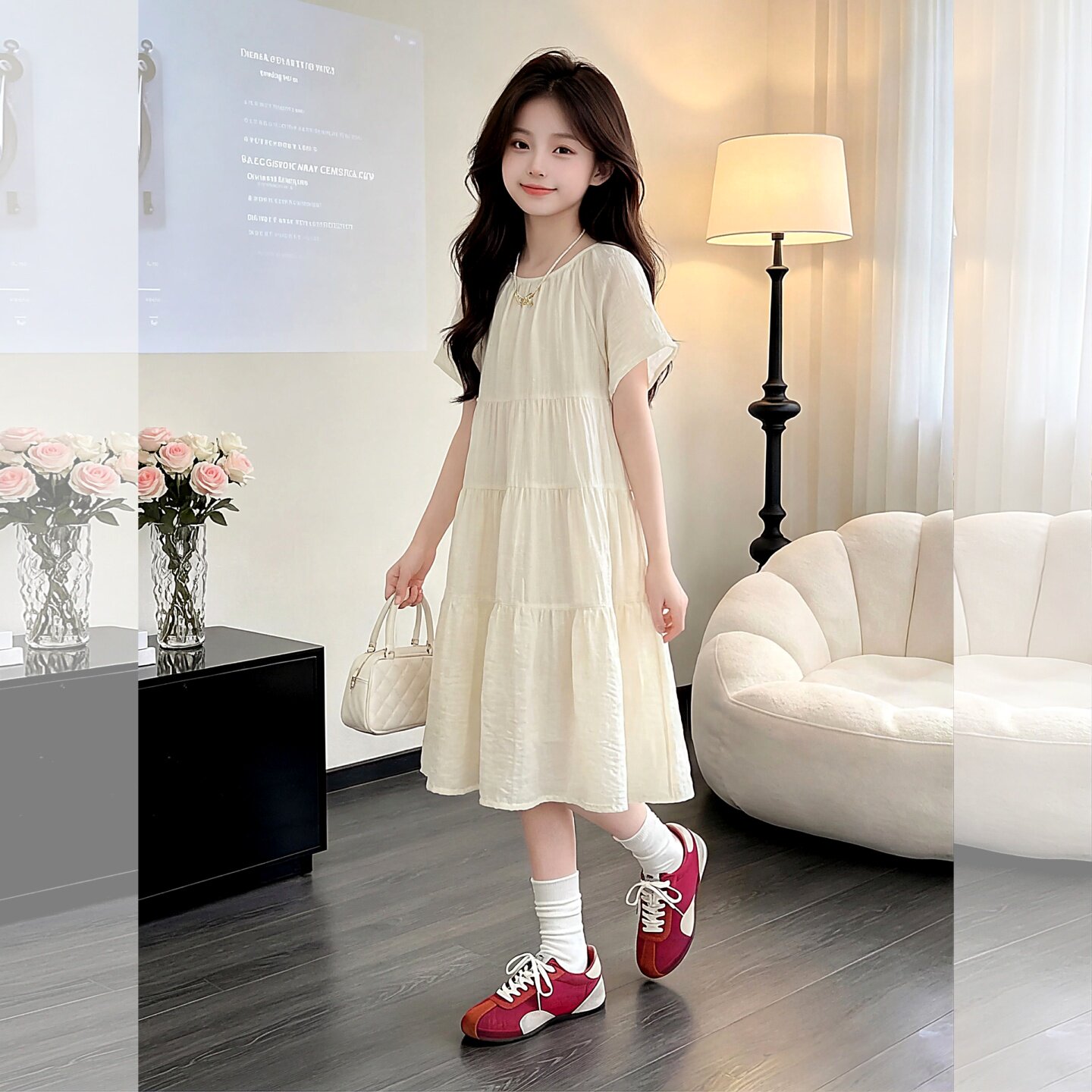 女童连衣裙夏薄款2026新款洋气童装小女孩绝美公主裙儿童裙子夏季