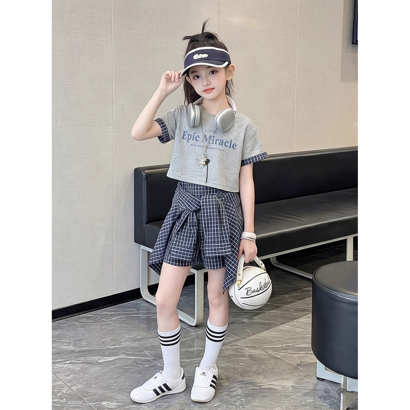 女童半身裙夏季2026新款大童韩系