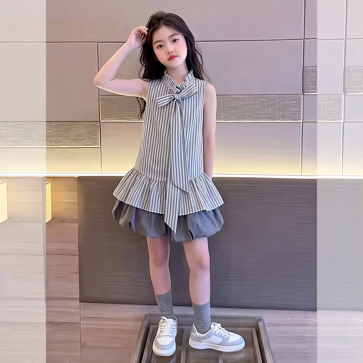 女童甜美套装裙子大儿童韩系穿搭
