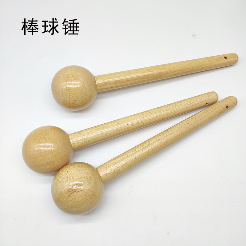 现货 橡胶木棒球锤 实木火柴棍 圆木棒圆球木杆 洞洞板配件小木棒