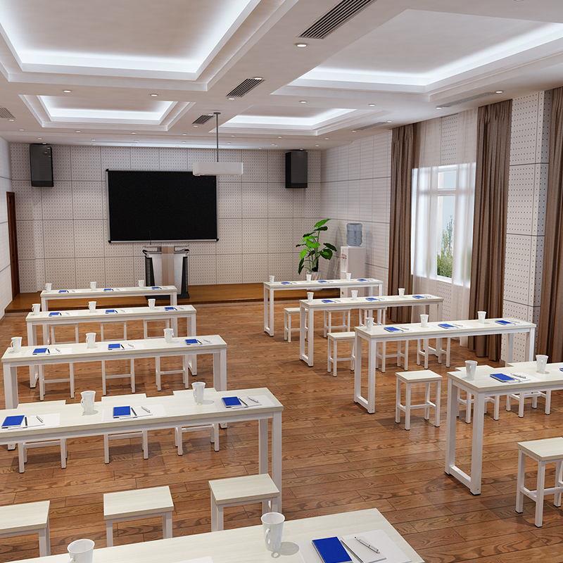 订制简易培训桌学生课桌公司员工办公桌电脑桌会议桌长条桌钢木桌