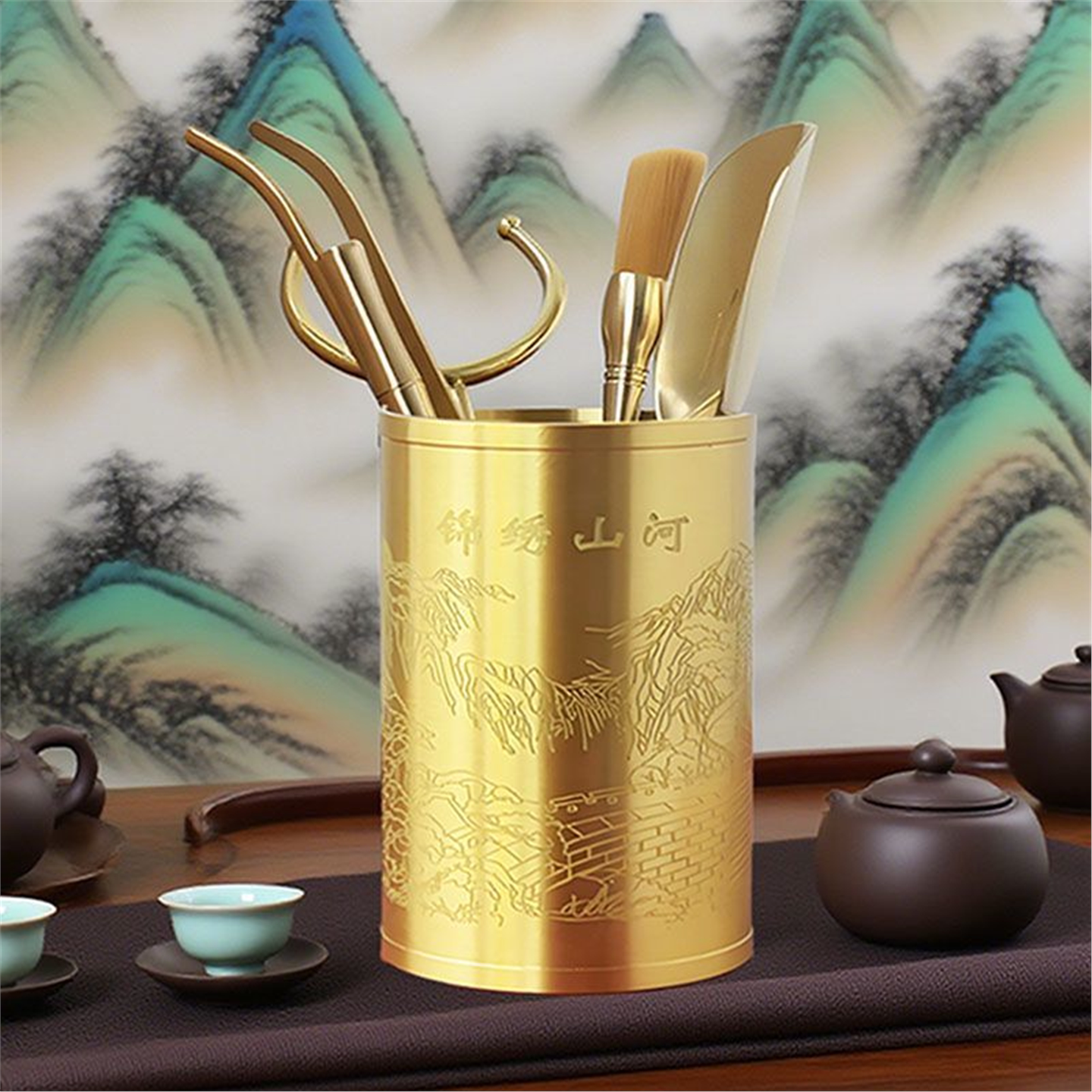中式茶具摆件匙礼品大夹尺