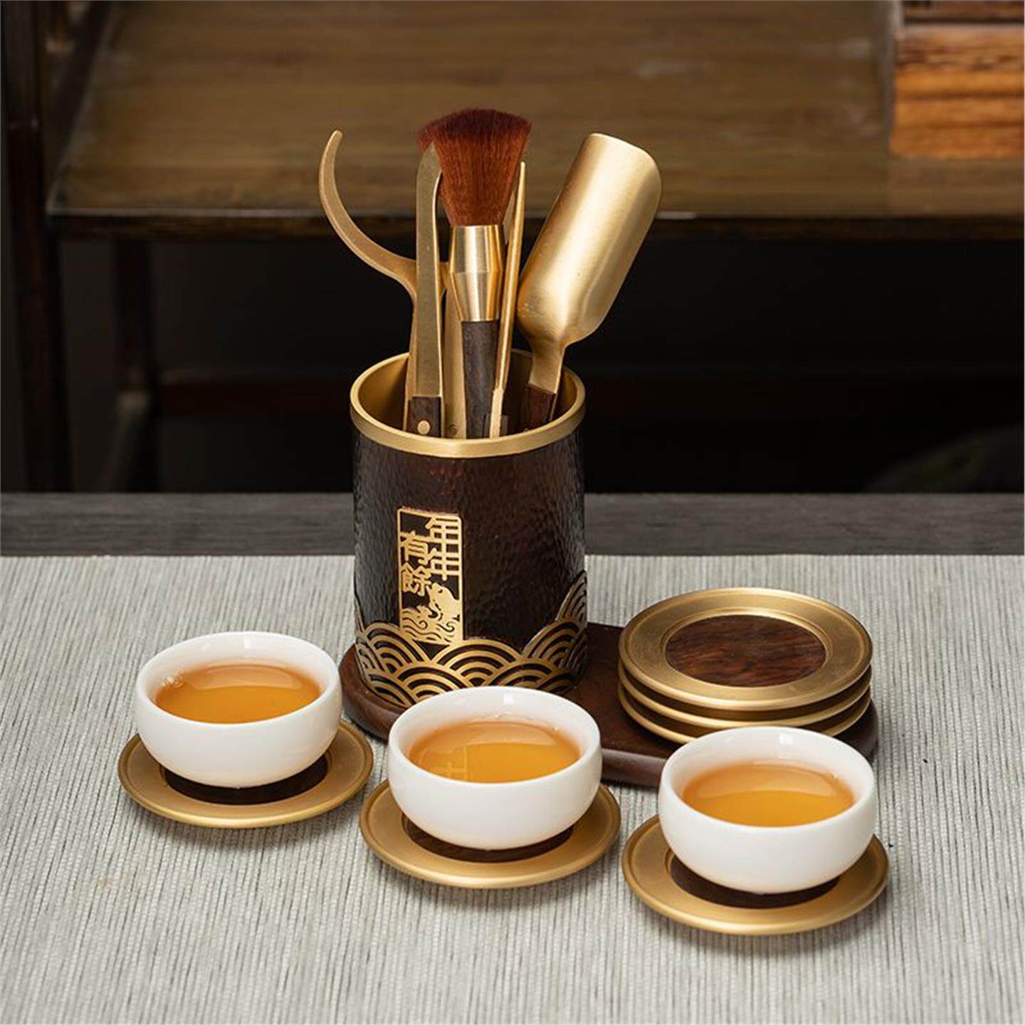 壶刀养勺茶杯六君子托具道