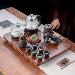 台自动茶壶客茶烧水套装陶瓷茶杯整套家用一体功夫茶盘茶具办公会