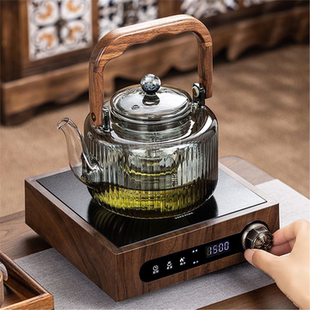 硅全高硼煮茶养生新款套装2026一体器壶围炉茶壶玻璃蒸煮电陶炉煮