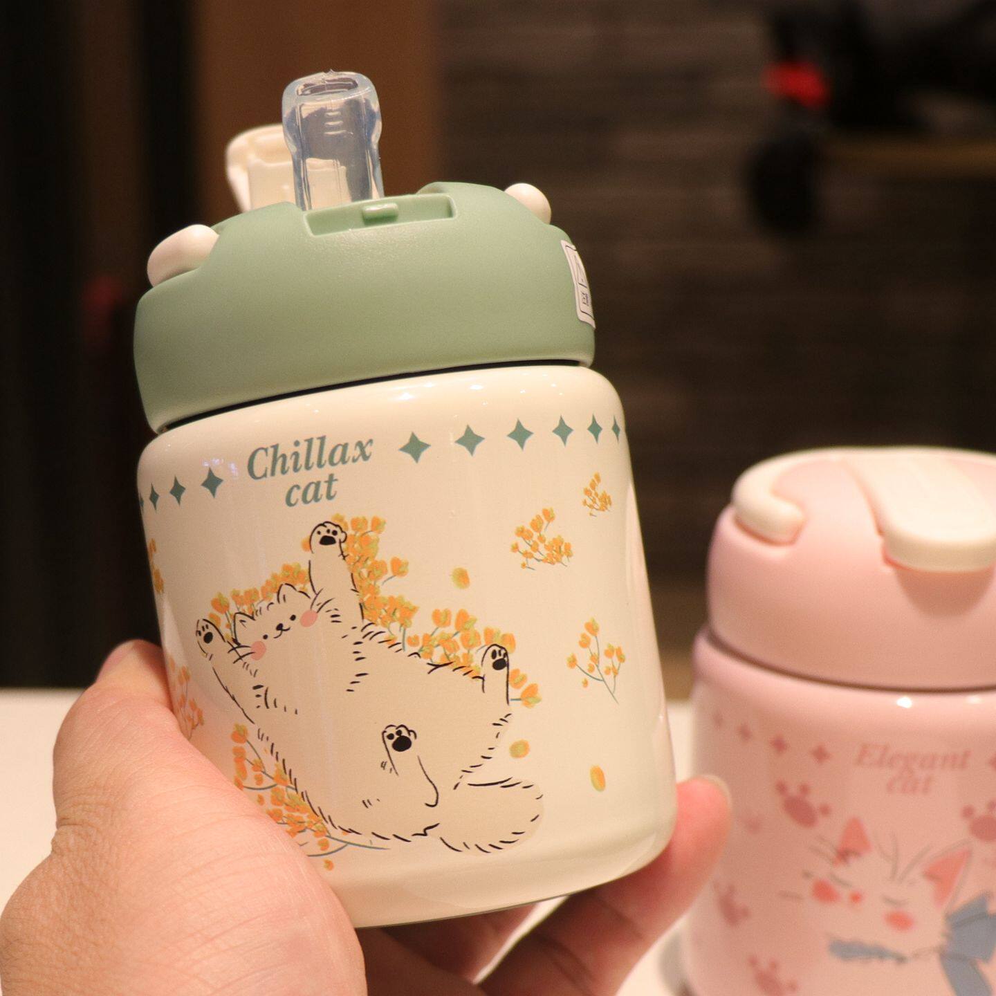 保温杯学生女高颜值小巧卡