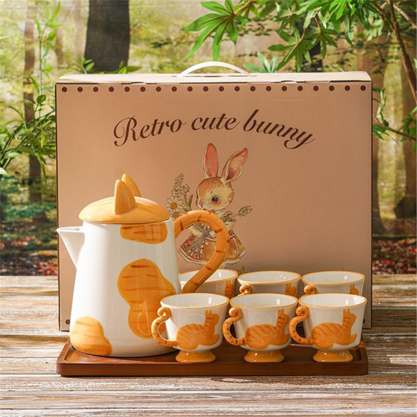 新居陶瓷高颜值水杯套装待客水壶杯子乔迁客厅家庭装创意礼物茶具