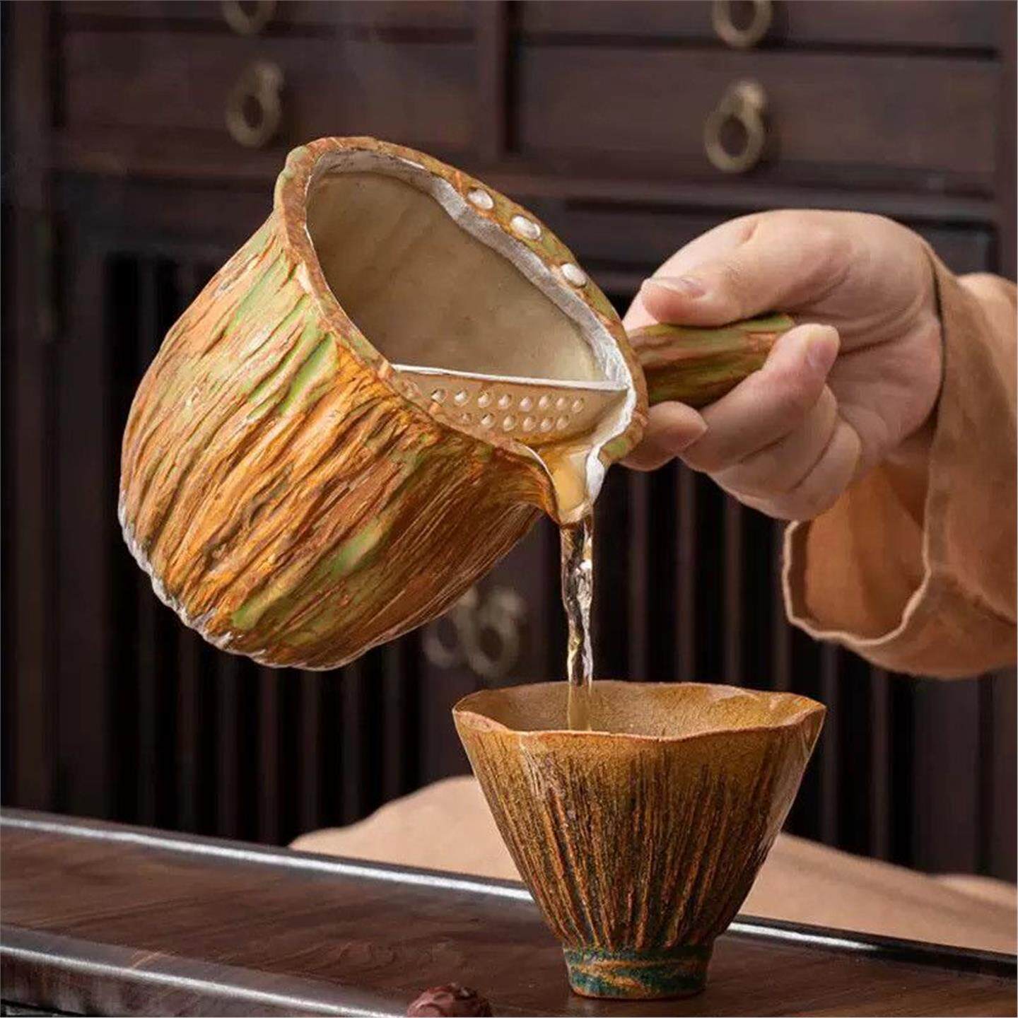 水壶电陶炉莲生吉祥茶室库存煮茶过虑烧家用围炉茶侧把罐罐