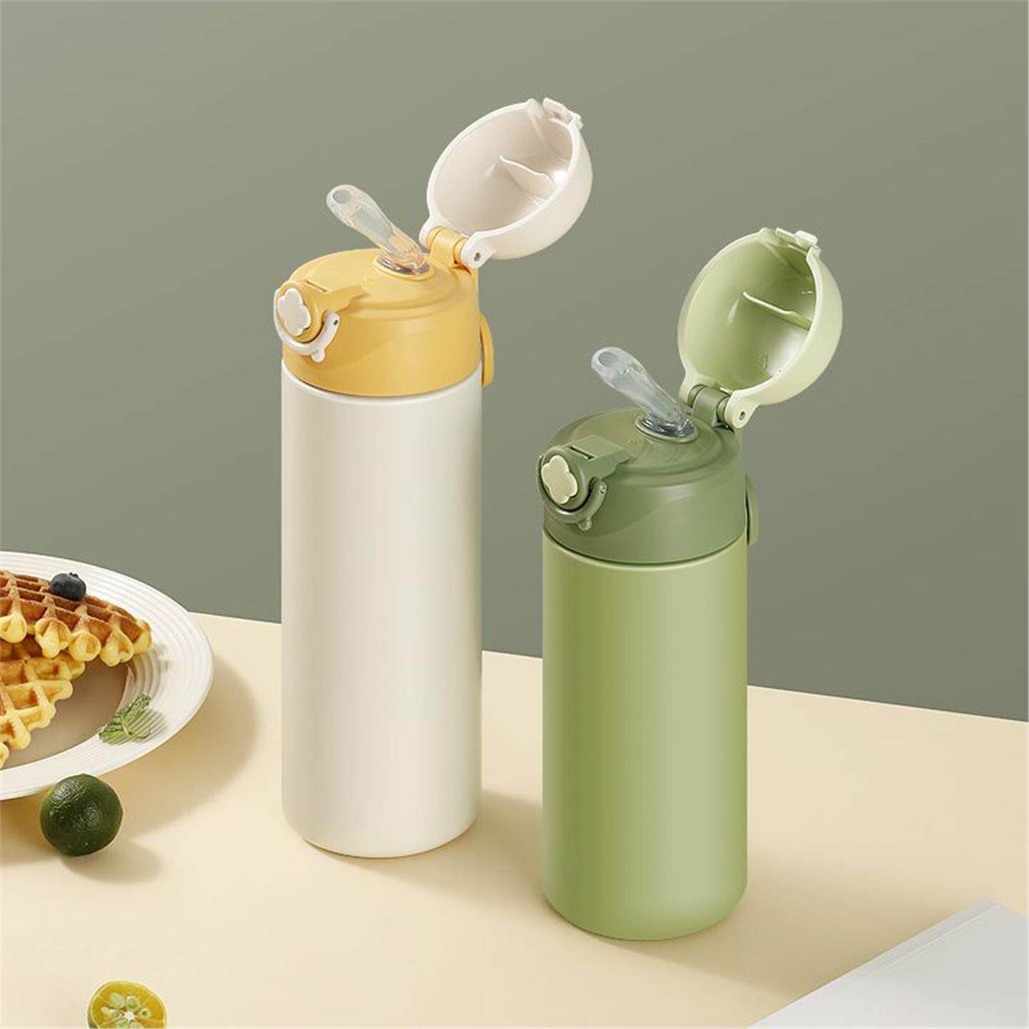 杯高颜值产妇水杯便携专用吸管孕妇水杯女士学生保温杯316不锈钢