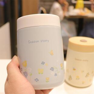 保温杯风杯子高颜值简约宽杯ins可爱口水小巧不锈钢女士304女生