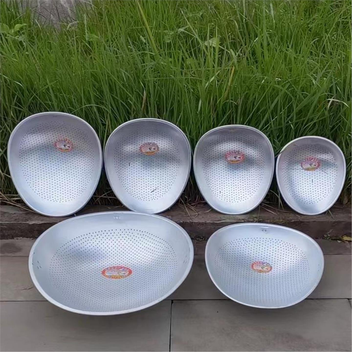 加厚不锈钢铝筲箕晾晒筐沥