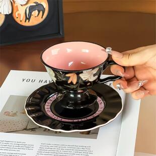 咖啡杯咖啡杯高颜值陶瓷艺术精致杯子下午茶礼物新婚法式套装复古