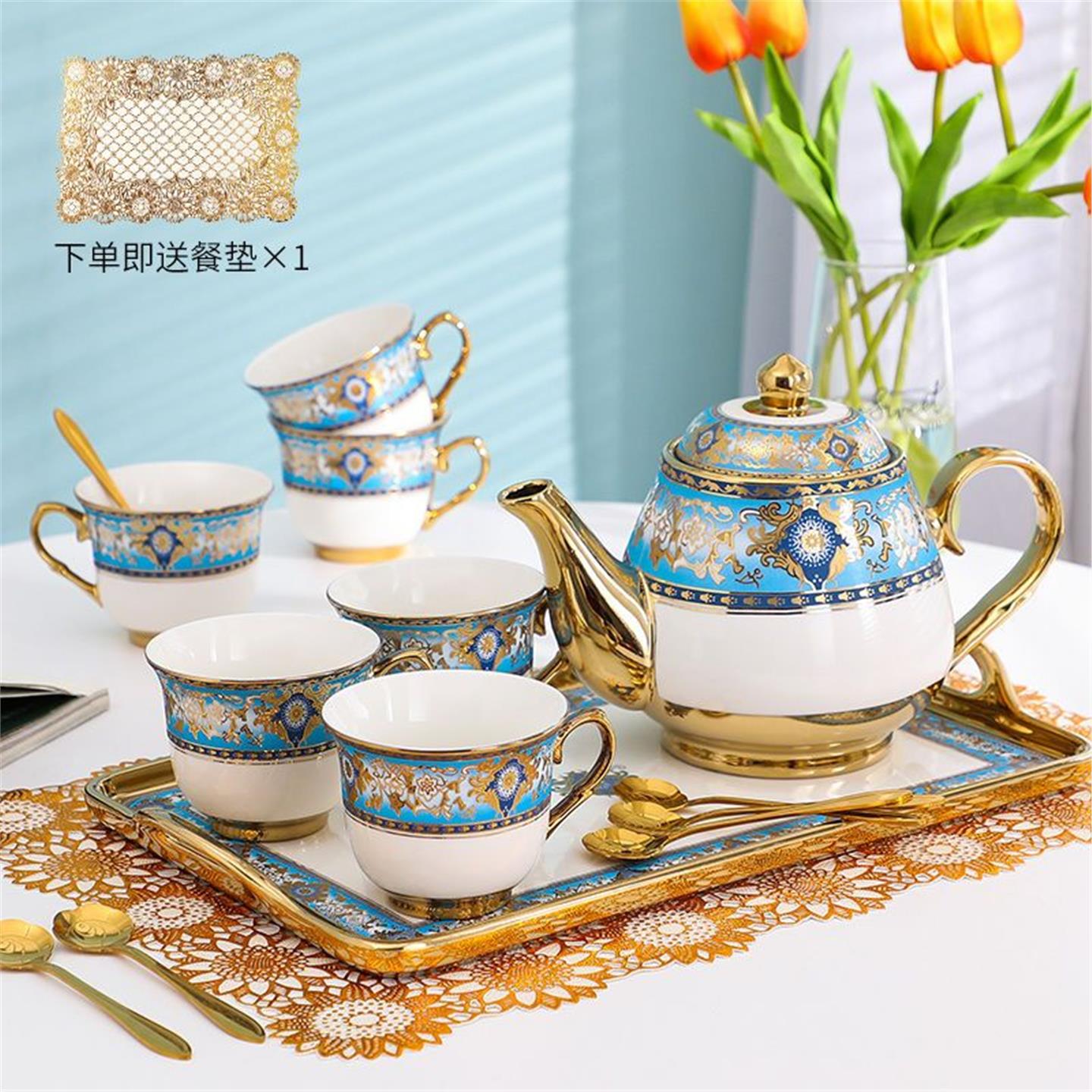 套装家用风格高档茶杯骨瓷