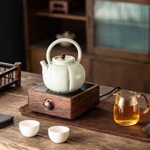 煮茶奶茶炭炉茶提梁电陶炉围炉茶壶煮家用烧壶烤单壶陶壶罐罐水壶