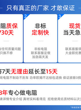 大功率制动刹车电阻波纹线绕负载变频器电阻300W400W500W1000W50R