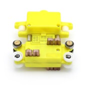 带轴承轮 滑块 无锡高低脚管式 滑触线专用四极弯道集电器