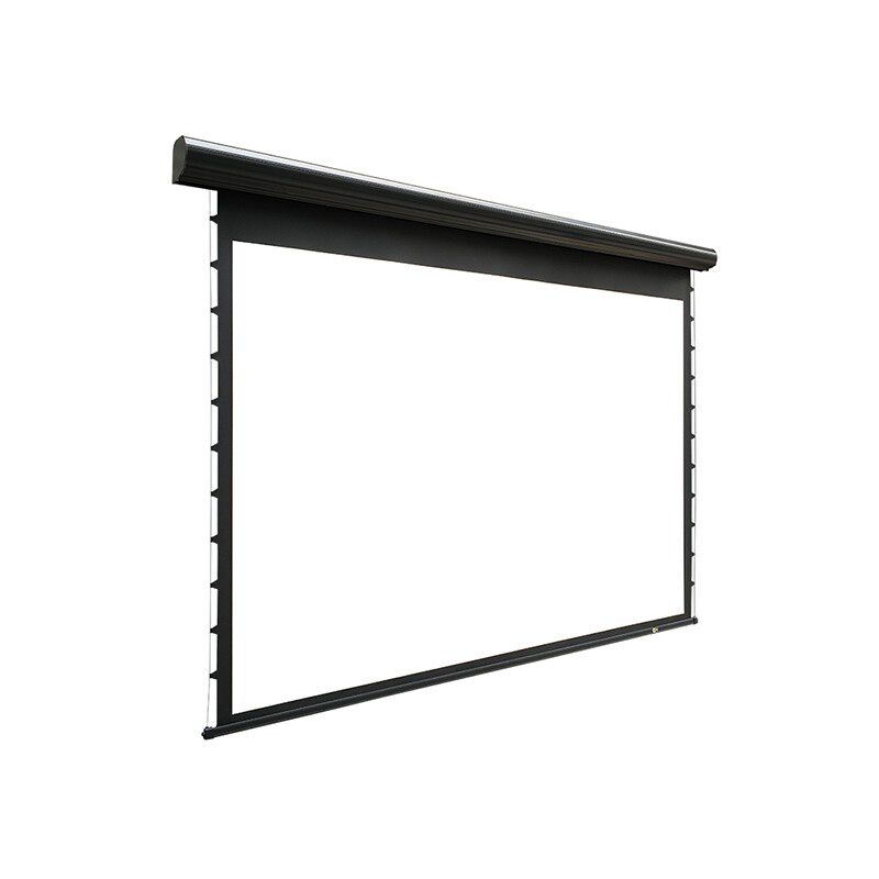 经科JK电动遥控拉线投影幕布H3-AT/2t拉绳编织透声白幕100寸120寸