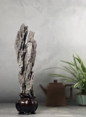 园冶志 文人空间 太湖石 苏工底座 家居摆件饰品茶室书房精品奇石